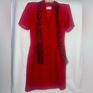 Kasper red dress. Size 6
